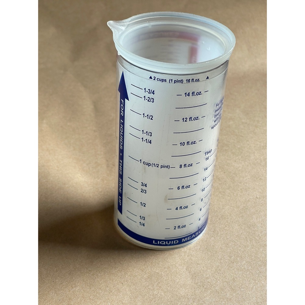 Pampered Chef Measure-All Cup 2 Cup Liquid Dry Solid Measuring Tool Vintage 1997